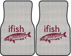 ifish Muskie Silhouette Car Mats