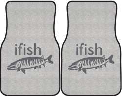 ifish Muskie Silhouette Car Mats