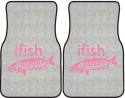 ifish Muskie Silhouette Car Mats