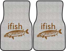 ifish Muskie Silhouette Car Mats