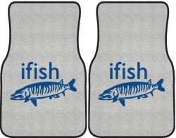 ifish Muskie Silhouette Car Mats
