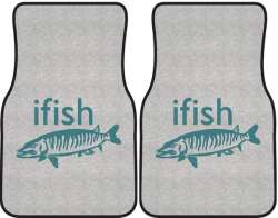 ifish Muskie Silhouette Car Mats