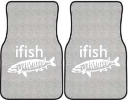 ifish Muskie Silhouette Car Mats