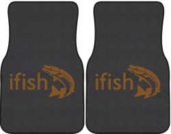 ifish Muskie 2 Silhouette Car Mats