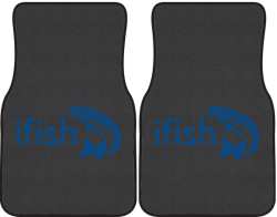 ifish Muskie 2 Silhouette Car Mats