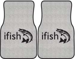 ifish Muskie 2 Silhouette Car Mats
