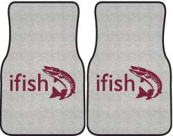 ifish Muskie 2 Silhouette Car Mats