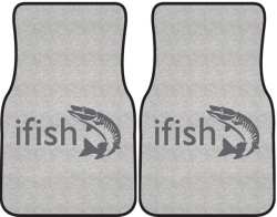 ifish Muskie 2 Silhouette Car Mats
