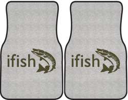 ifish Muskie 2 Silhouette Car Mats