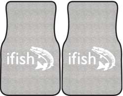 ifish Muskie 2 Silhouette Car Mats