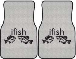 ifish Panfish Silhouette Car Mats
