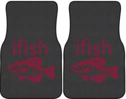 ifish Crappie Silhouette Car Mats