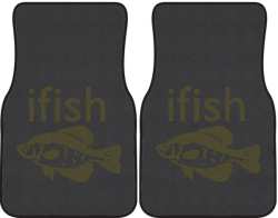 ifish Crappie Silhouette Car Mats