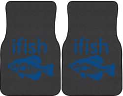 ifish Crappie Silhouette Car Mats
