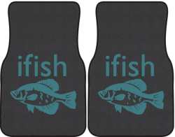 ifish Crappie Silhouette Car Mats