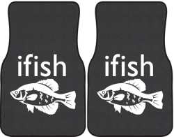 ifish Crappie Silhouette Car Mats