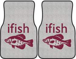 ifish Crappie Silhouette Car Mats