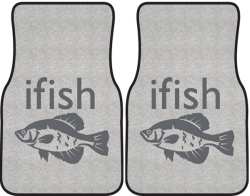 ifish Crappie Silhouette Car Mats