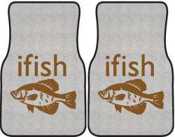 ifish Crappie Silhouette Car Mats