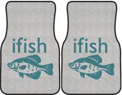 ifish Crappie Silhouette Car Mats