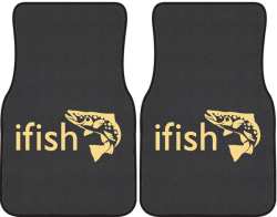 ifish Trout Silhouette Car Mats