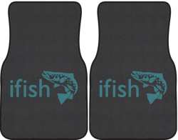 ifish Trout Silhouette Car Mats