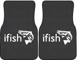ifish Trout Silhouette Car Mats