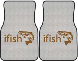 ifish Trout Silhouette Car Mats