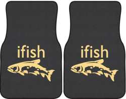 ifish Trout 2 Silhouette Car Mats
