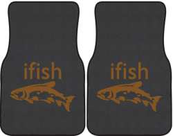 ifish Trout 2 Silhouette Car Mats