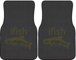 ifish Trout 2 Silhouette Car Mats