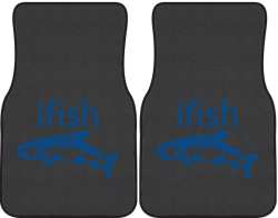 ifish Trout 2 Silhouette Car Mats