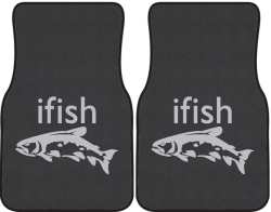 ifish Trout 2 Silhouette Car Mats