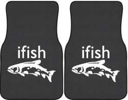 ifish Trout 2 Silhouette Car Mats