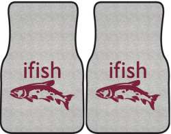 ifish Trout 2 Silhouette Car Mats