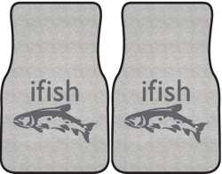 ifish Trout 2 Silhouette Car Mats