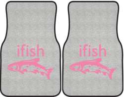 ifish Trout 2 Silhouette Car Mats