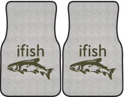 ifish Trout 2 Silhouette Car Mats