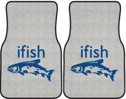 ifish Trout 2 Silhouette Car Mats