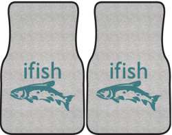 ifish Trout 2 Silhouette Car Mats