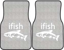 ifish Trout 2 Silhouette Car Mats