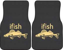 ifish Walleye Silhouette Car Mats