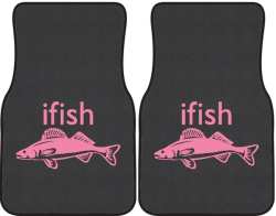 ifish Walleye Silhouette Car Mats