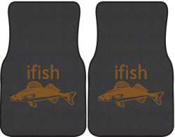 ifish Walleye Silhouette Car Mats