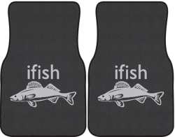ifish Walleye Silhouette Car Mats