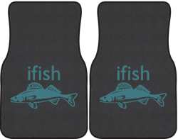 ifish Walleye Silhouette Car Mats