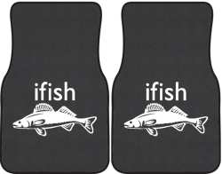 ifish Walleye Silhouette Car Mats
