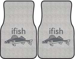 ifish Walleye Silhouette Car Mats