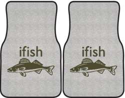 ifish Walleye Silhouette Car Mats