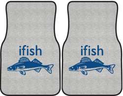 ifish Walleye Silhouette Car Mats